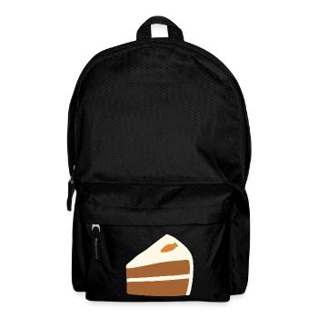 Minimalist Carrot Cake Illustration - Backpack - black - Front