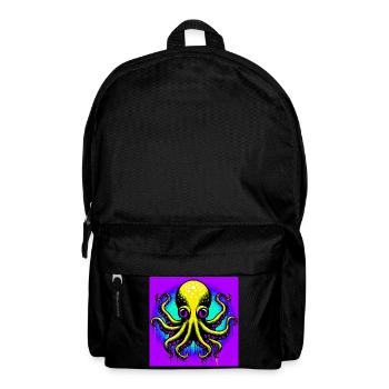 Krake - Rucksack - Schwarz - Vorne
