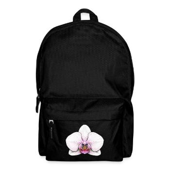 Elegante Orchideen-Illustration für Mode - Rucksack - Schwarz - Vorne