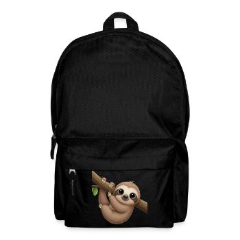 Niedlicher Faultier mit Ast - Rucksack - Schwarz - Vorne