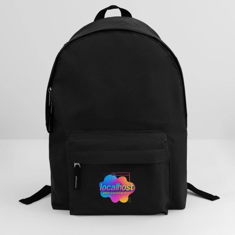Localhost Colorful Graphic Tee for Developers Backpack