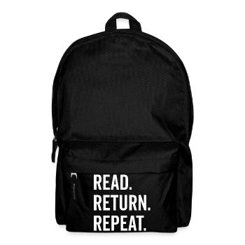 Read Return Repeat - Backpack - black - Front