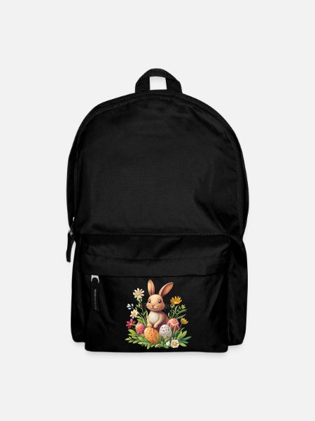 Osterhase - Rucksack - Schwarz