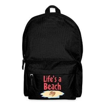Life's a Beach Flip-Flops - Rucksack - Schwarz - Vorne