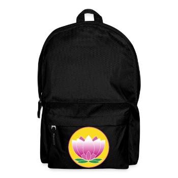 Lotus Flower Meditation - Backpack - black - Front