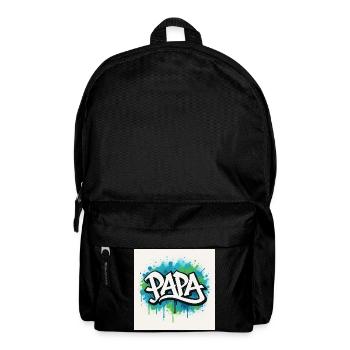 Graffiti Style Dad Illustration - Backpack - black - Front