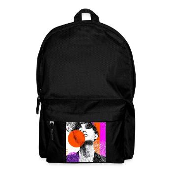Wraparound Abstraktes Pop-Art-Porträt - Rucksack - Schwarz - Vorne