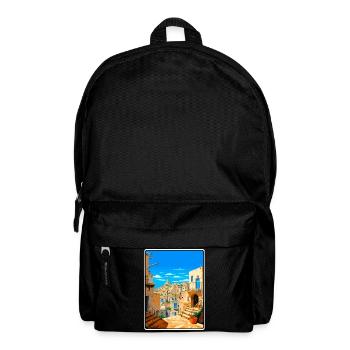 Matera Italy Vintage Travel Poster Cityscape WPA - Backpack - black - Front
