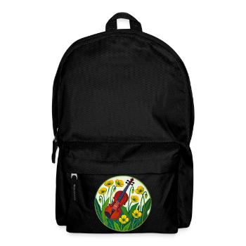 Violon vif au milieu des tournesols - Sac à dos - noir - Devant