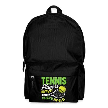 Tennis Players Have Fuzzy Balls - Backpack - black - Front