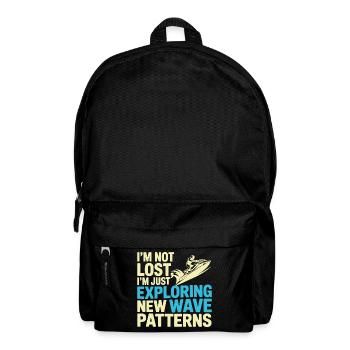 Jetski Rider Adventure Ocean Humor  - Backpack - black - Front