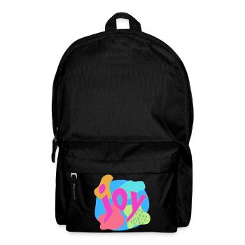Expression vibrante de la joie dans le style pop art - Sac à dos - noir - Devant