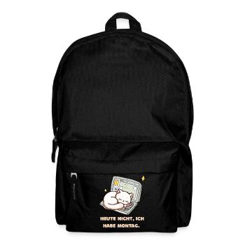 Not today, it's Monday - Backpack - black - Front