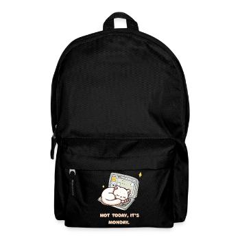 Not today, it's Monday design for Monday grouches - Backpack - black - Front