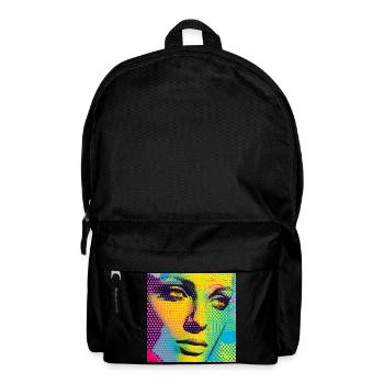 Colorful Pop Art Portrait - Backpack - black - Front