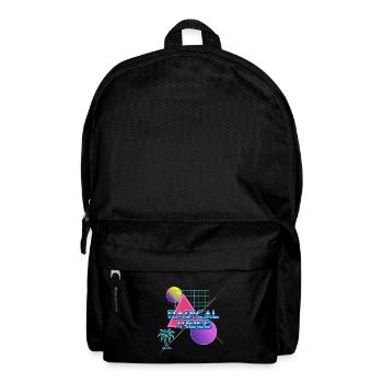 Neon Retro Radical Vibes - Backpack - black - Front