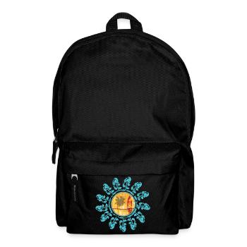 Beach and sunset in boho style - Backpack - black - Front