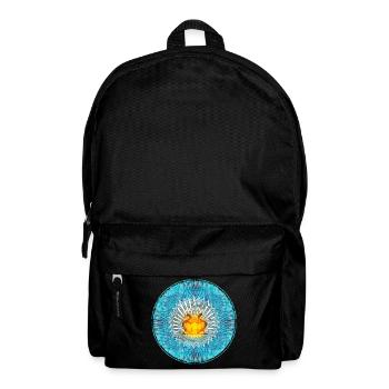 Heilige Flamme Mandala Design Ibiza - Rucksack - Schwarz - Vorne