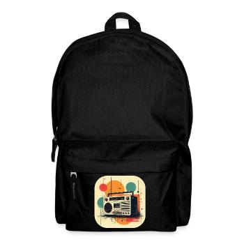 T-shirt rétro Ghetto Blaster - Sac à dos - noir - Devant