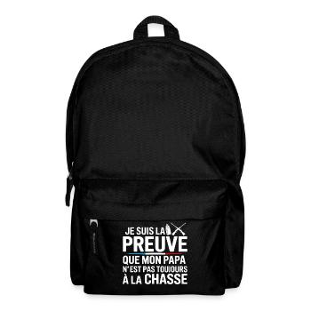 Funny baby quote - Backpack - black - Front