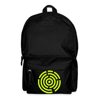 Labyrinth Maze Crop Circle - Backpack - black - Front