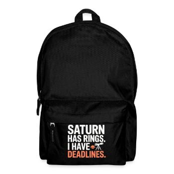 Astronomie Humor Arbeitskämpfe - Rucksack - Schwarz - Vorne