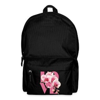 Elegant Orchid Floral Design - Backpack - black - Front