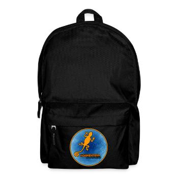Formentera mit Gecko - Rucksack - Schwarz - Vorne