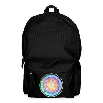 Harmonisches Mandala Meditations design - Rucksack - Schwarz - Vorne