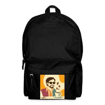 Kaffee vintage / retro Poster - Rucksack - Schwarz - Vorne