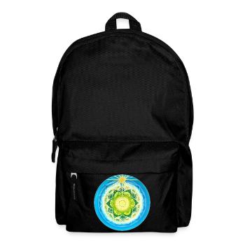 Living light-filled mandala - Backpack - black - Front