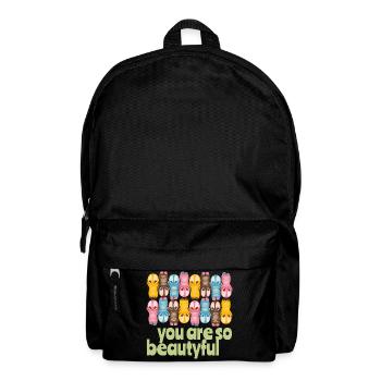 De jolies figurines kawaii vous êtes belle - Sac à dos - noir - Devant