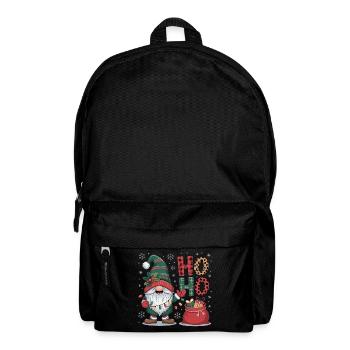Weihnachtsmann Wichtel - Rucksack - Schwarz - Vorne