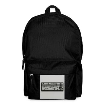 Minimalist Keyboard - Backpack - black - Front