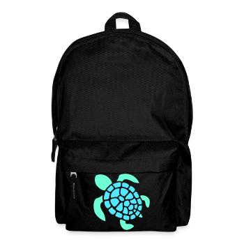 Turtle Logo Turtle Shell Pattern Icon - Backpack - black - Front