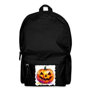 Colorful Pumpkin Jack-O-Lantern - Backpack - black - Front