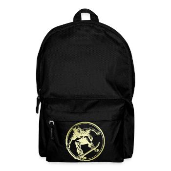 Skateboarding Silhouette Skateboard - Backpack - black - Front