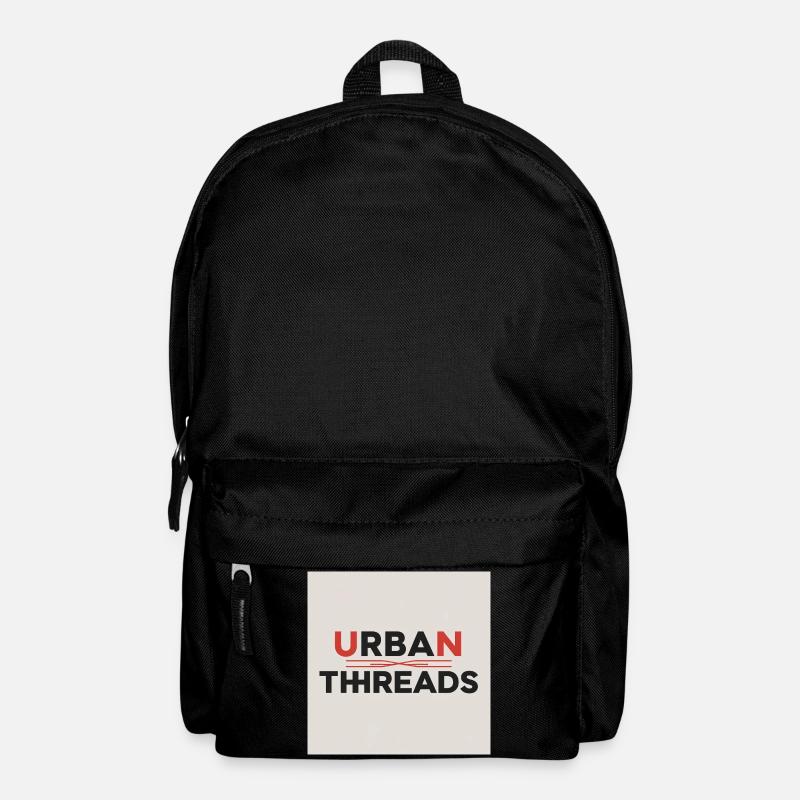 Urban Threads Logo Print - Backpack - black