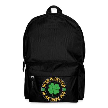 Beer better irish pub - Backpack - black - Front