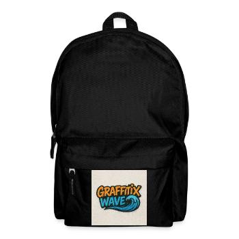 Graffitix Wave Graffiti Logo - Sac à dos - noir - Devant