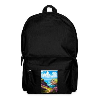 Exmoor England Küstenpfad auf den Klippen - Rucksack - Schwarz - Vorne