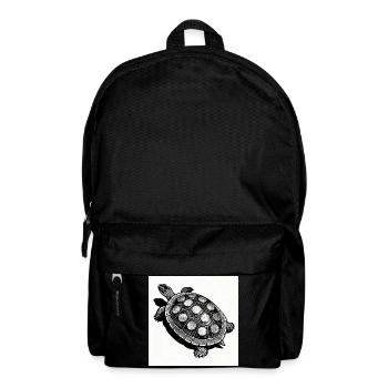 Coin Turtle Geometry - Backpack - black - Front