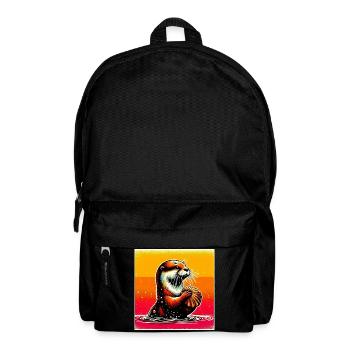loutre - Sac à dos - noir - Devant