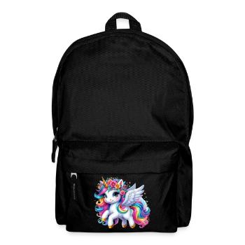 Rainbow Winged Unicorn Crown - Backpack - black - Front