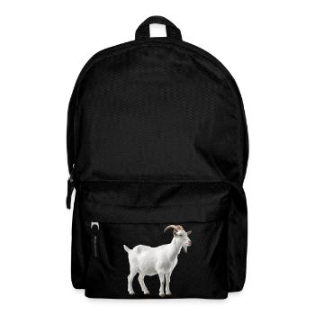 Portrait de chèvre de montagne blanche - Sac à dos - noir - Devant