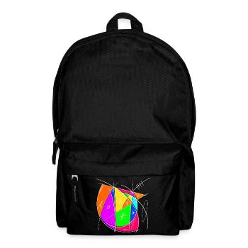 Colored Chaos Sign Art - Backpack - black - Front
