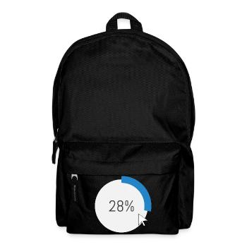 Blue Progress Ring IT Software PC Computer - Backpack - black - Front