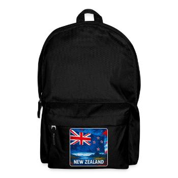 Conception du drapeau de la Nouvelle-Zélande - Sac à dos - noir - Devant