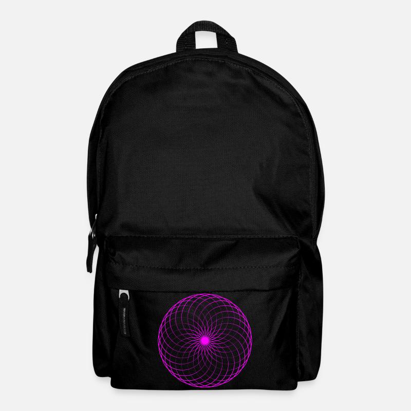 Neon spiral net torus - Backpack - black