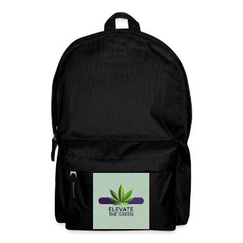 Elevate The Green Feuille de Cannabis - Sac à dos - noir - Devant